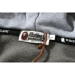 BAPE tiger head double hood camouflage patchwork hoodie