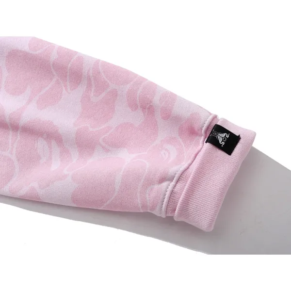 BAPE x Inter Miami CF Camo Pullover Hoodie Pink & Black & White