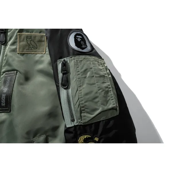 BAPE x OVO Loose Fit MA-1 Jacket Camo