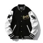 BAPE x OVO Varsity Jacket Black