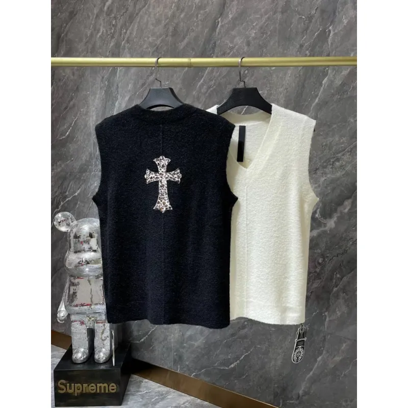CHROME HEARTS Cashmere Sleeveless Vest 8856