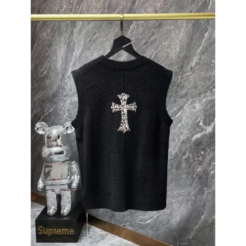 CHROME HEARTS Cashmere Sleeveless Vest 8856