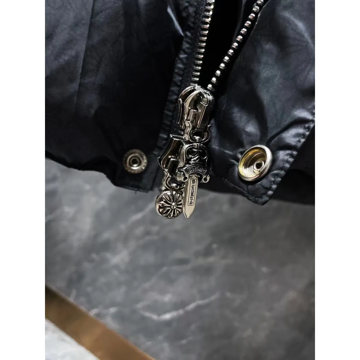 CHROME HEARTS Hooded Down Vest 8812