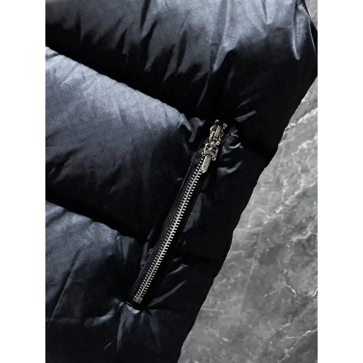 CHROME HEARTS Hooded Down Vest 8812