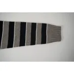 CREW NECK SWEATER IN STRIPED WOOL LIGHT REY/BLACK 2AE4B896T.06BK