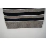 CREW NECK SWEATER IN STRIPED WOOL LIGHT REY/BLACK 2AE4B896T.06BK