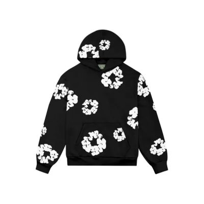 Denim Tears The Cotton Wreath Hoodie Black SS23 01