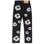 DENIM TEARS THE COTTON WREATH JEAN BLACK