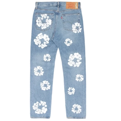 DENIM TEARS THE COTTON WREATH JEAN LIGHT WASH 02