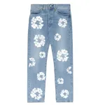 DENIM TEARS THE COTTON WREATH JEAN LIGHT WASH