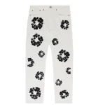 DENIM TEARS THE COTTON WREATH JEAN WHITE
