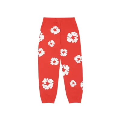 Denim Tears The Cotton Wreath Sweatpant Red 02