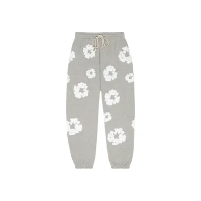 Denim Tears The Cotton Wreath Sweatpants Grey 01