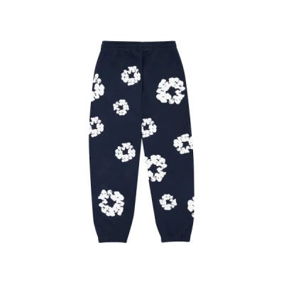 Denim Tears The Cotton Wreath Sweatpants Navy 02