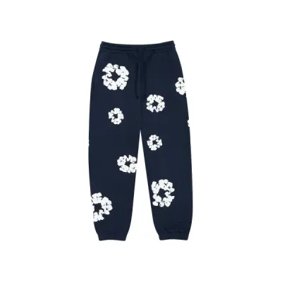 Denim Tears The Cotton Wreath Sweatpants Navy 01