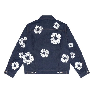 DENIM TEARS TYPE - 2 ALL OVER WREATH RAW Jacket 02