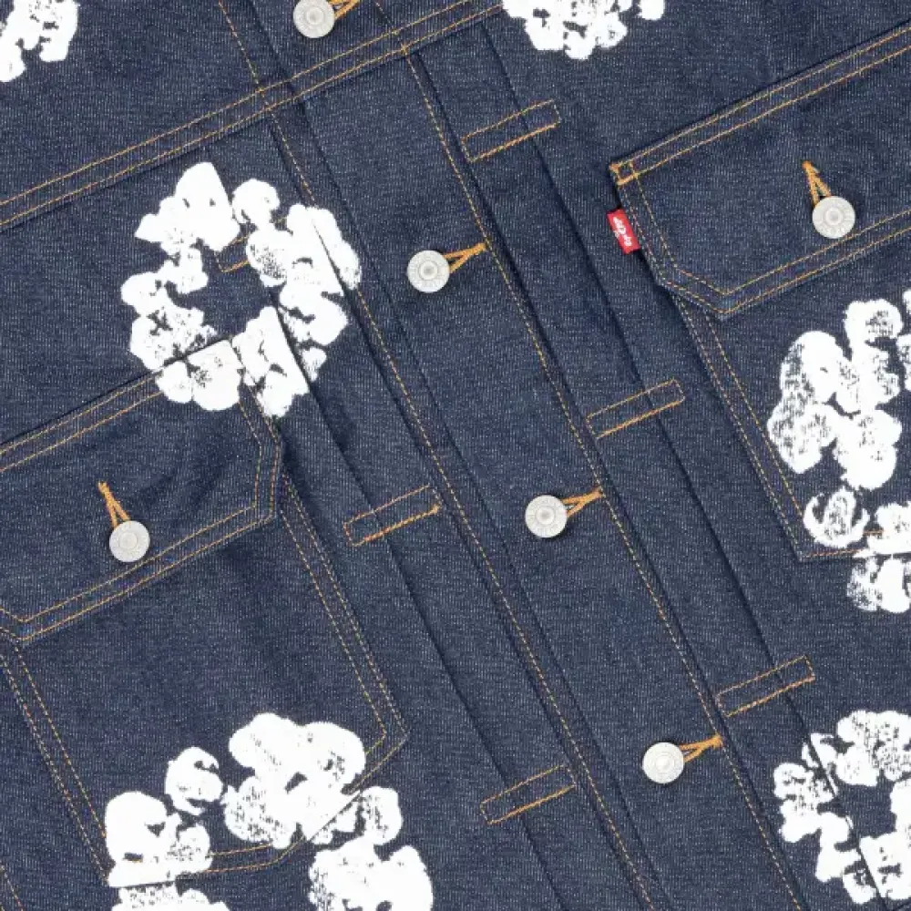 DENIM TEARS TYPE - 2 ALL OVER WREATH RAW Jacket