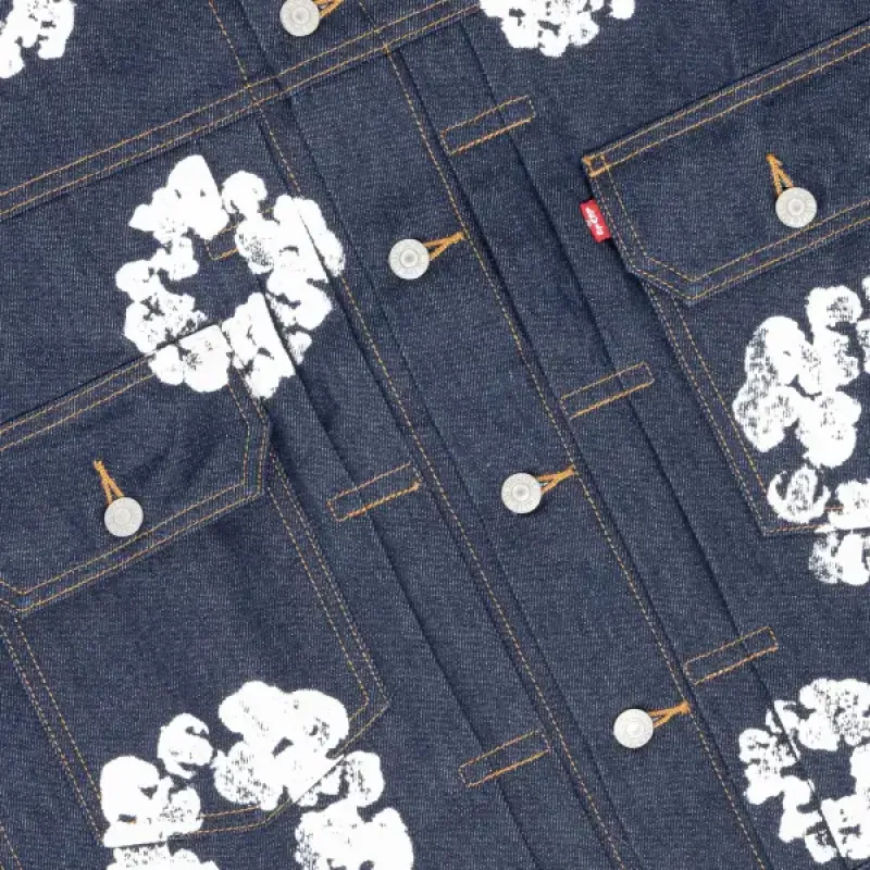 DENIM TEARS TYPE - 2 ALL OVER WREATH RAW Jacket