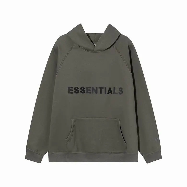 Fear Of God Essentials Pullover Hoodie Applique Logo Green