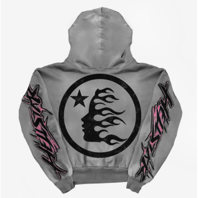 Hellstar Brainwashed Without Brain Hoodie Grey 02