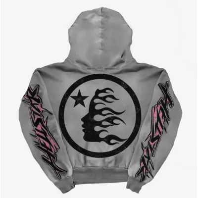 Hellstar Brainwashed Without Brain Hoodie Grey 02
