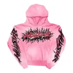 Hellstar Brainwashed Without Brain Hoodie Pink