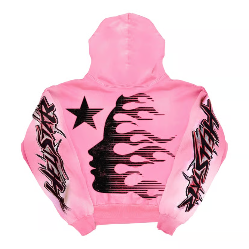 Hellstar Brainwashed Without Brain Hoodie Pink