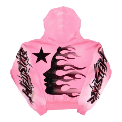 Hellstar Brainwashed Without Brain Hoodie Pink 02
