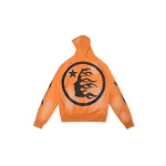 Hellstar Fire Orange Hoodie Orange Dye