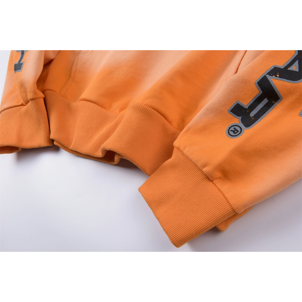 Hellstar Fire Orange Hoodie Orange Dye