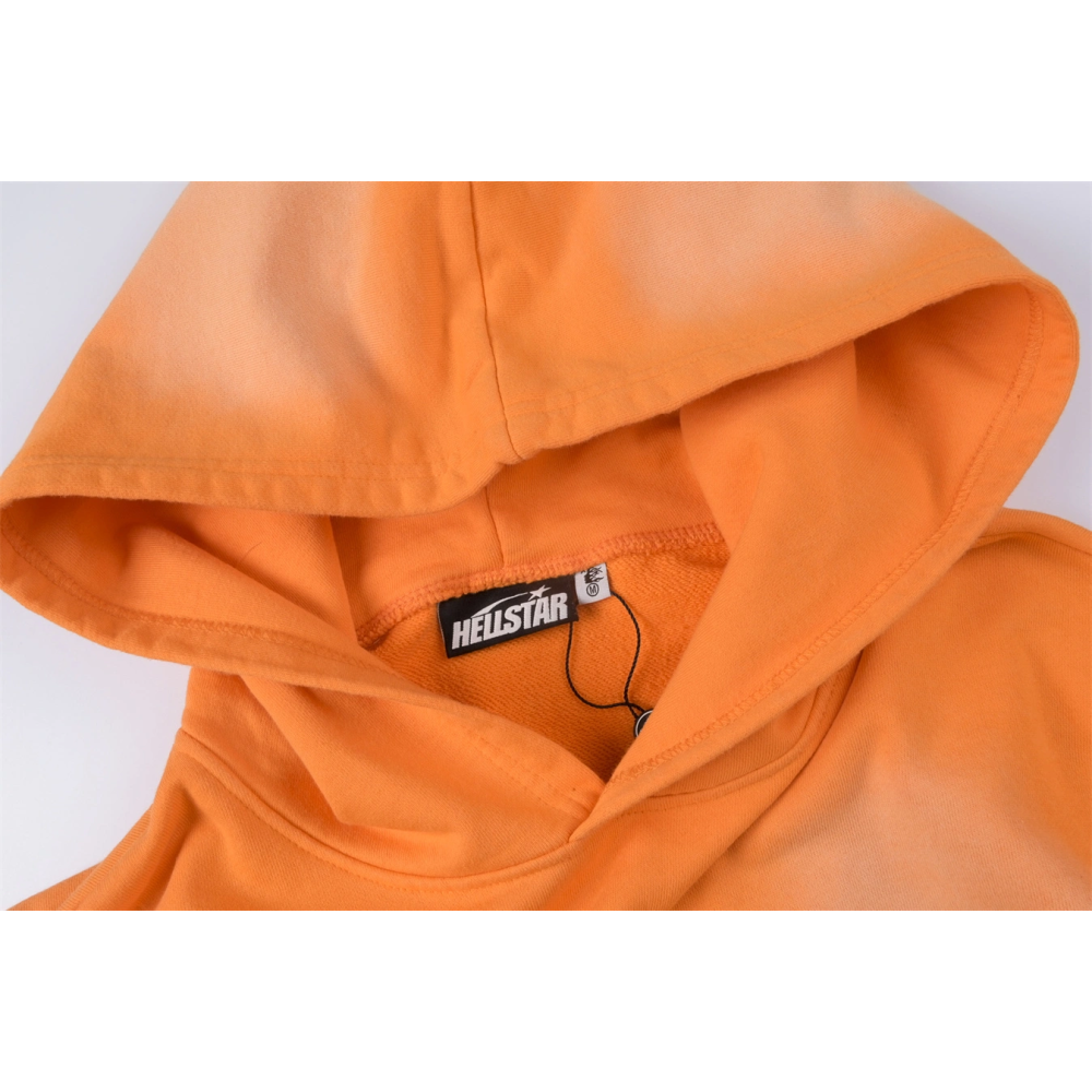 Hellstar Fire Orange Hoodie Orange Dye