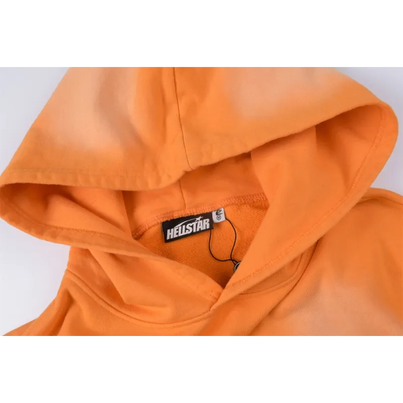 Hellstar Fire Orange Hoodie Orange Dye