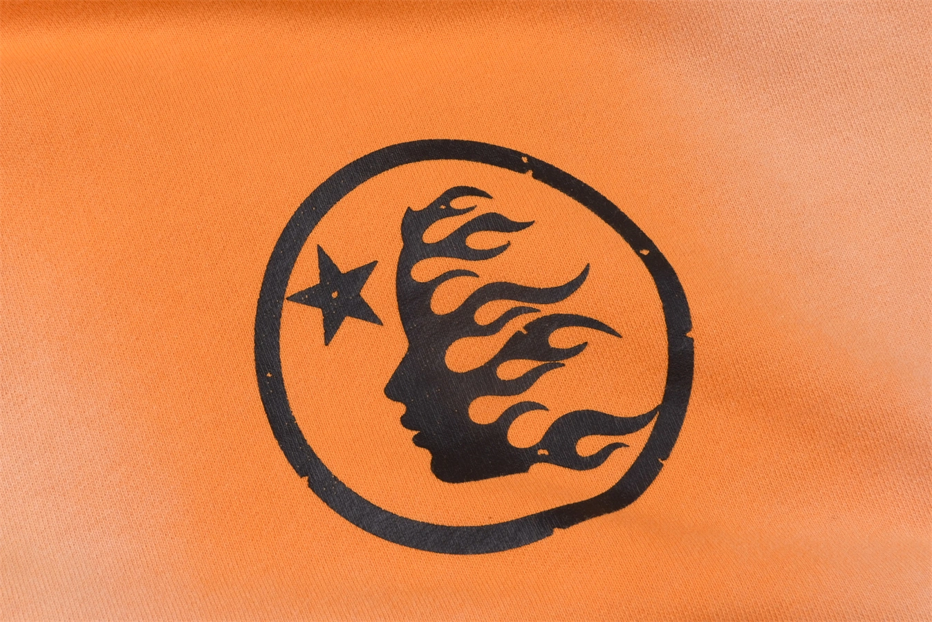 Hellstar Fire Orange Hoodie Orange Dye