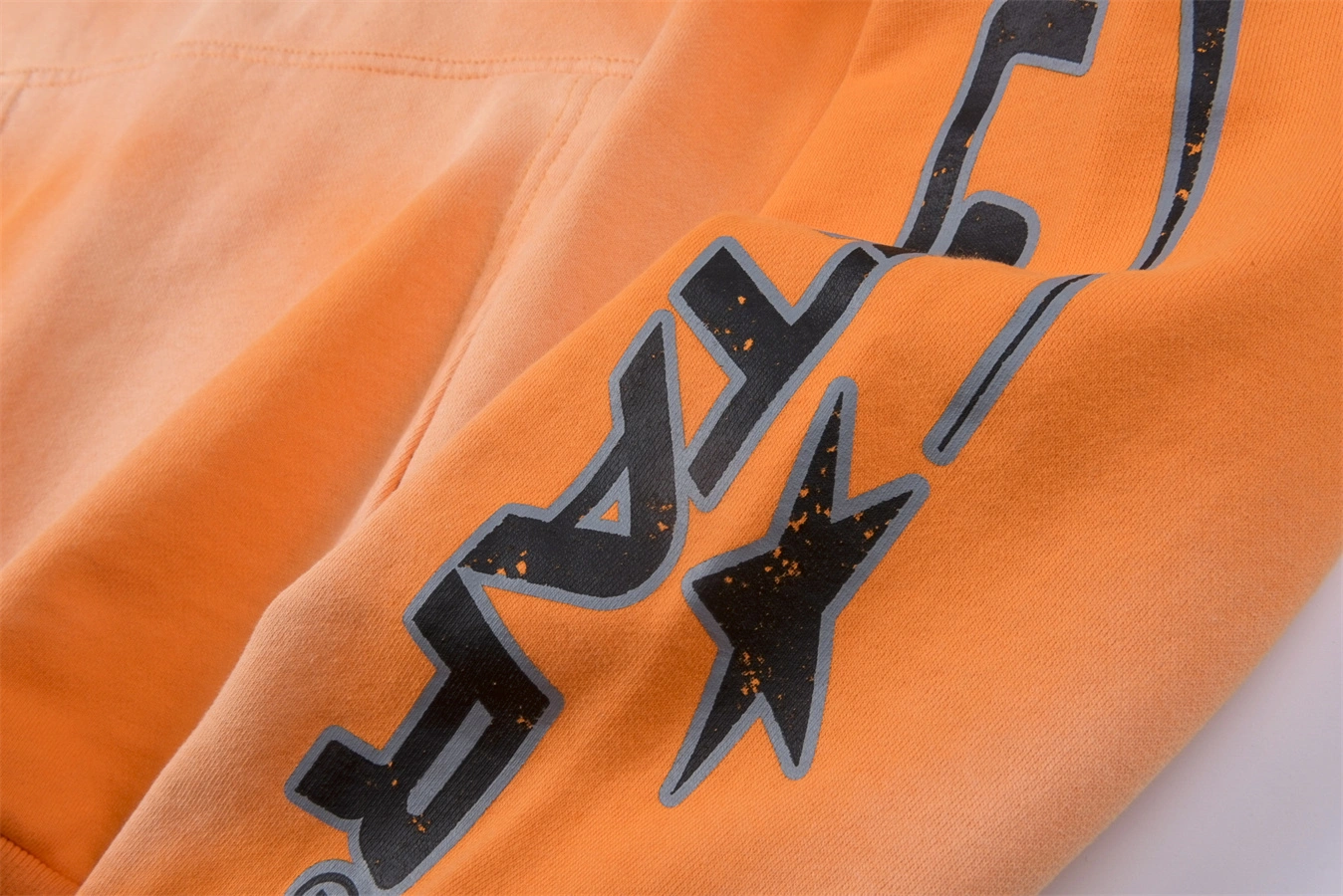 Hellstar Fire Orange Hoodie Orange Dye
