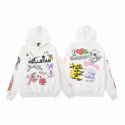 Hellstar Hoodie White 01