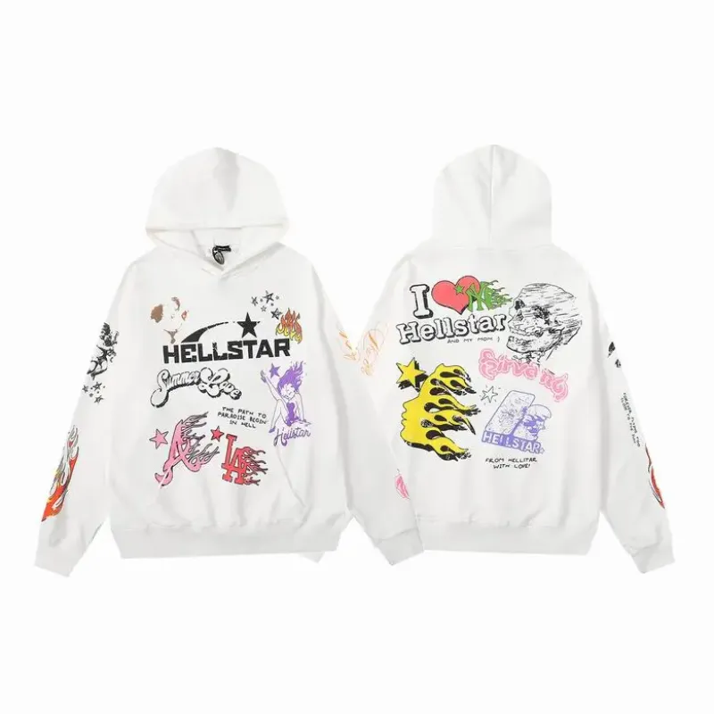 Hellstar Hoodie White