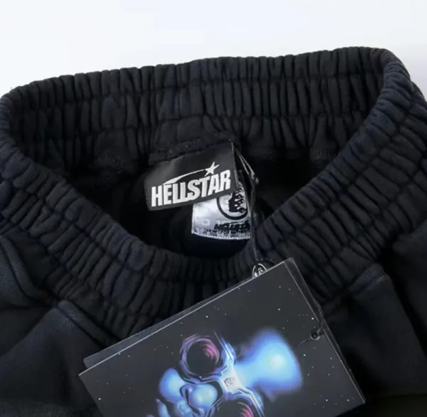 Hellstar No Guts No Glory Flare Bottom Sweatpants Midnight Dye Black