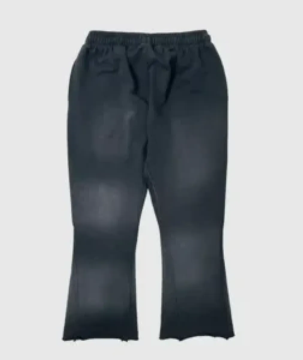 Hellstar Studios Racer Flare Black Sweatpants