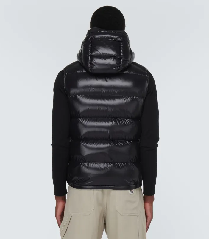 Moncler Bormes Down Vest Black