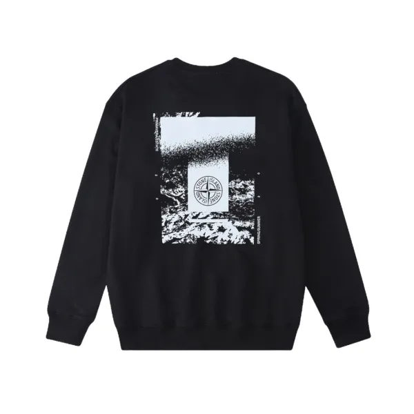  Stone Island Sweatshirt Black/White YZ W808