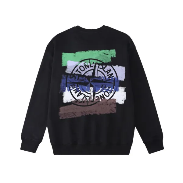  Stone Island Sweatshirt Black/White YZ W815