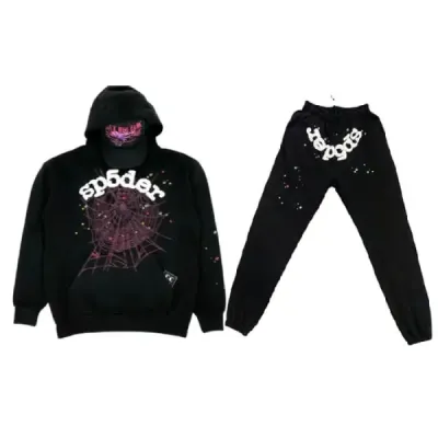 Black Sp5der Worldwide Tracksuit 01