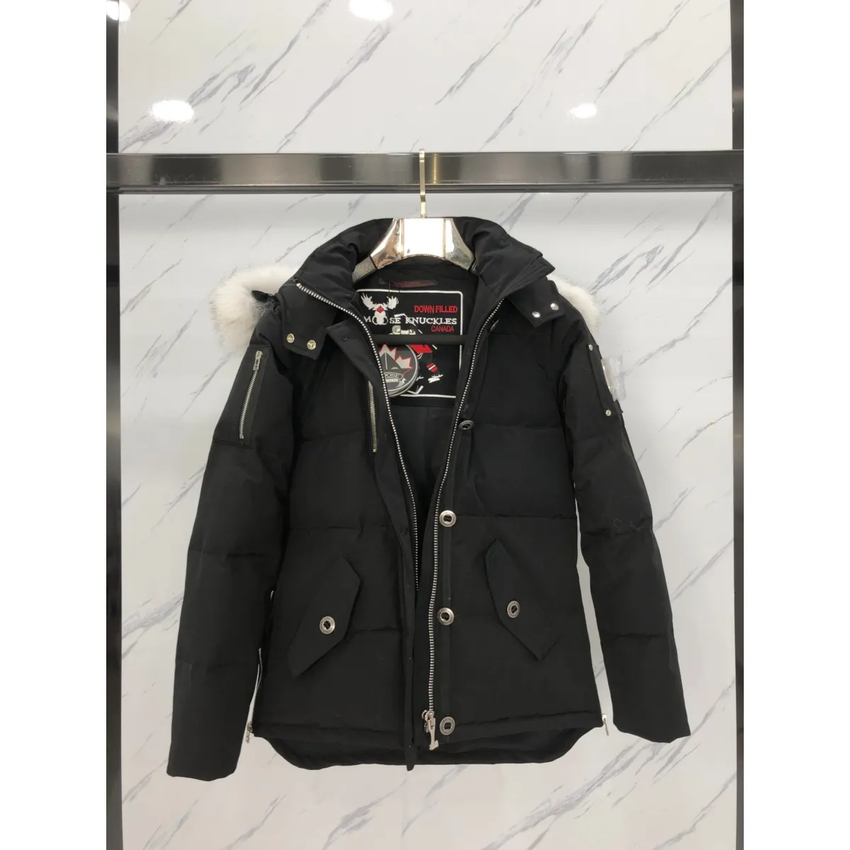 Moose Knuckles 3Q Puffer Down Jacket White/Black/Blue/Red YZ040810