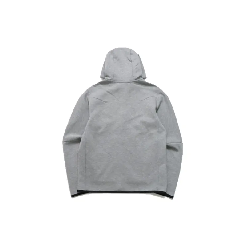 Nike Sportswear Tech Fleece Full Zip Hoodie & Joggers Set Grey And Black
