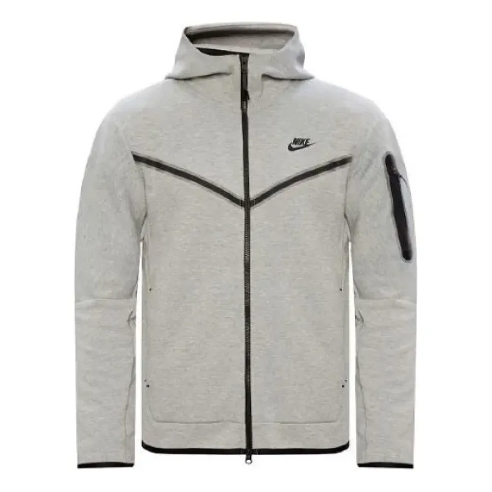 Nike Sportswear Tech Fleece Full-Zip Hoodie Heather Grey