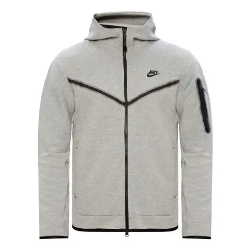 Nike Sportswear Tech Fleece Full-Zip Hoodie Heather Grey