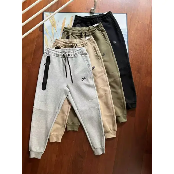 Nike Sportswear Tech Fleece Hoodie & Joggers Pant Set Black/Grey/Army Green/Khaki YZ FB7922 8002