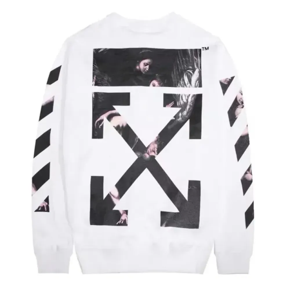 OFF WHITE Angel religious crew neck sweatshirt P95