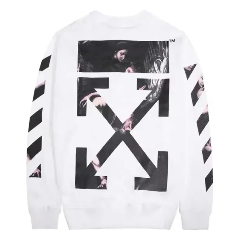 OFF WHITE Angel religious crew neck sweatshirt P95