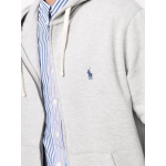 Polo Ralph Lauren Men's Double Knit Full-Zip Hoodie Sweatshirt Grey